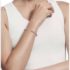 DY cable classics bracelet with 14k yellow gold